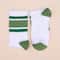 White & Green Athletic Adult Crew Socks by Celebrate It™